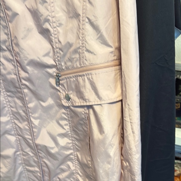 Cole Haan Signature Packable Hooded Rain Jacket – Petites XL – Blush Pink - Picture 6 of 9